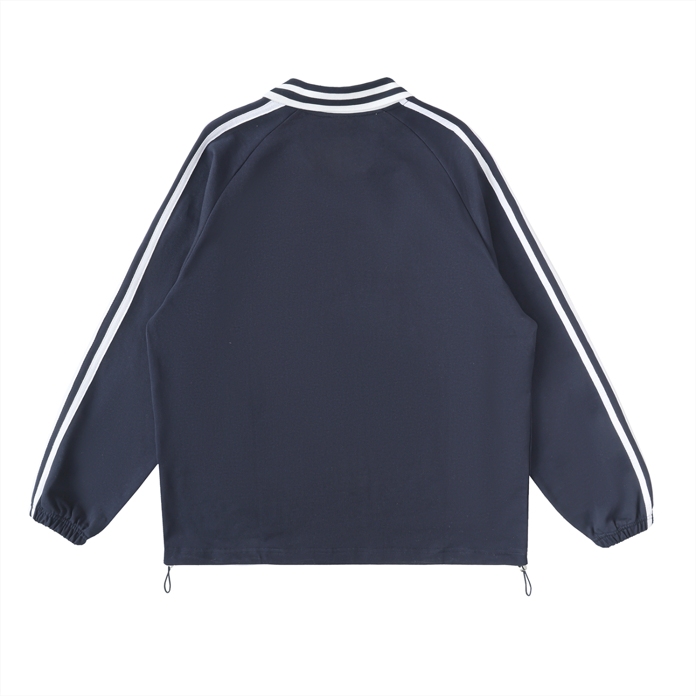 Striped Lapel Sweatshirt
