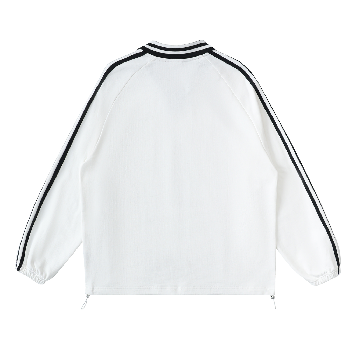 Striped Lapel Sweatshirt