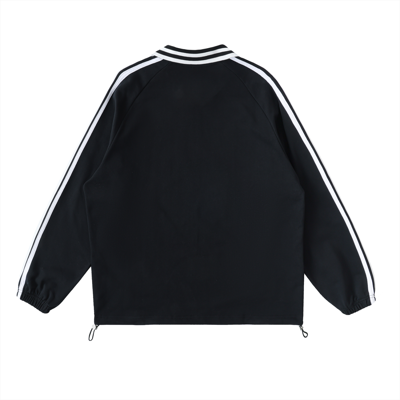 Striped Lapel Sweatshirt