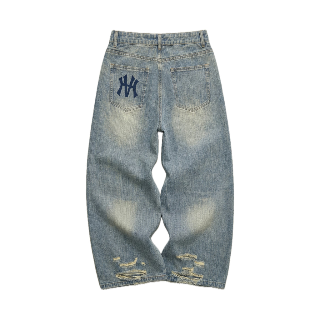 Grey-Blue Denim Jeans