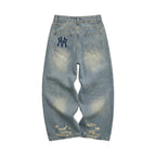 Grey-Blue Denim Jeans