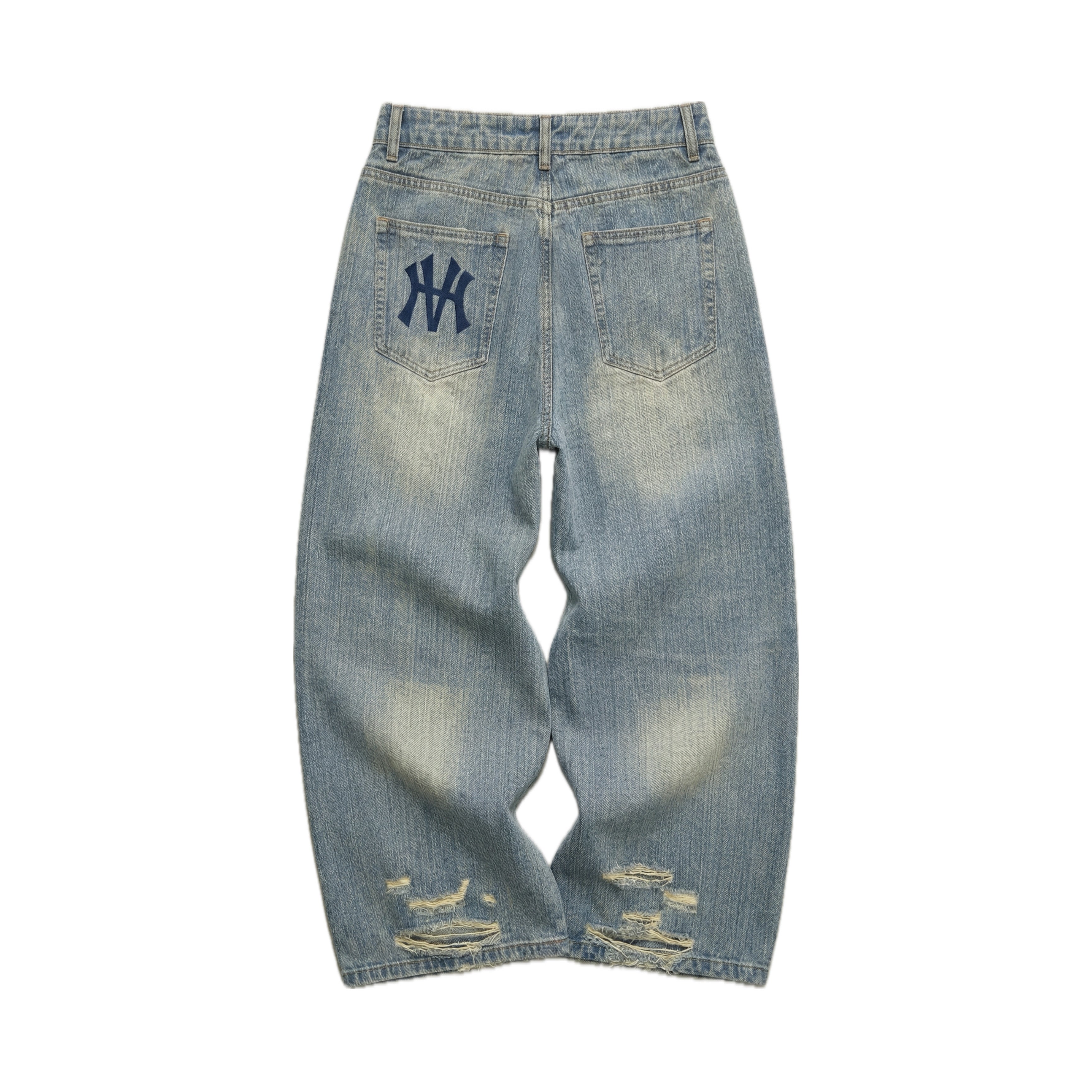 Grey-Blue Denim Jeans