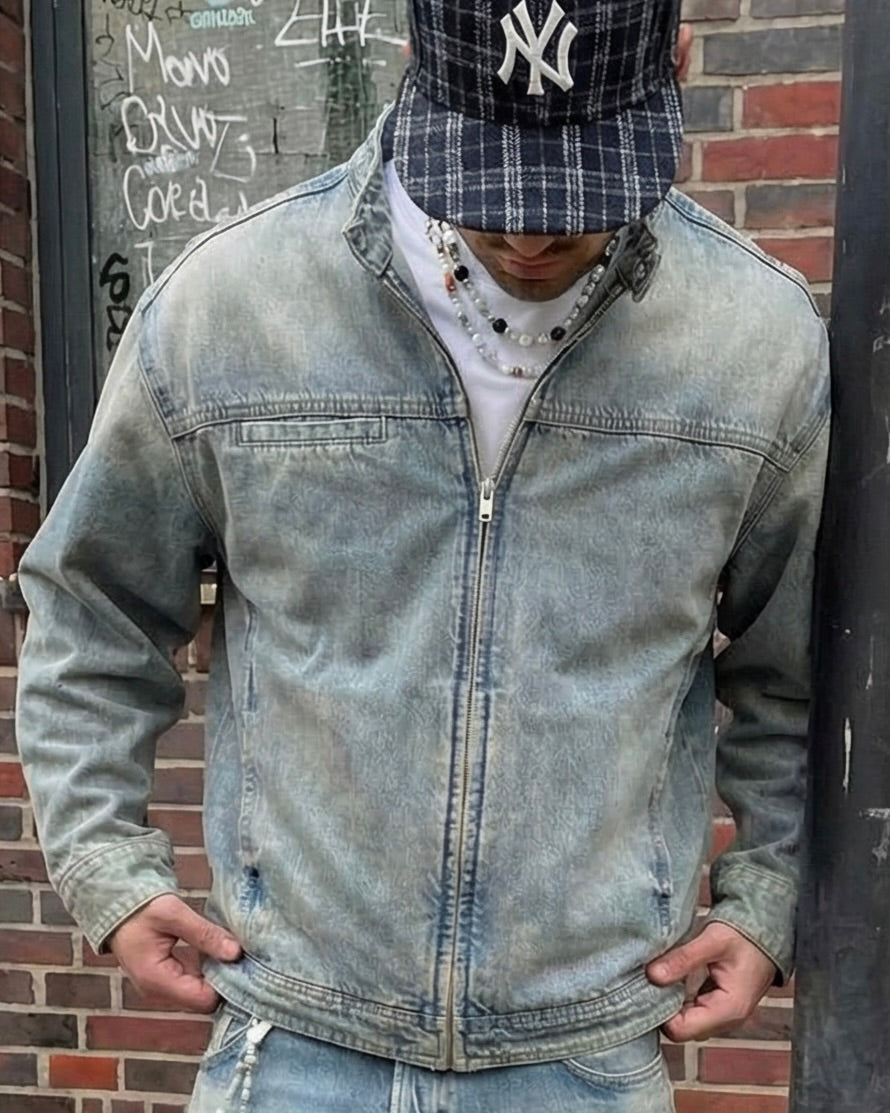 Grey-Blue Denim Jacket