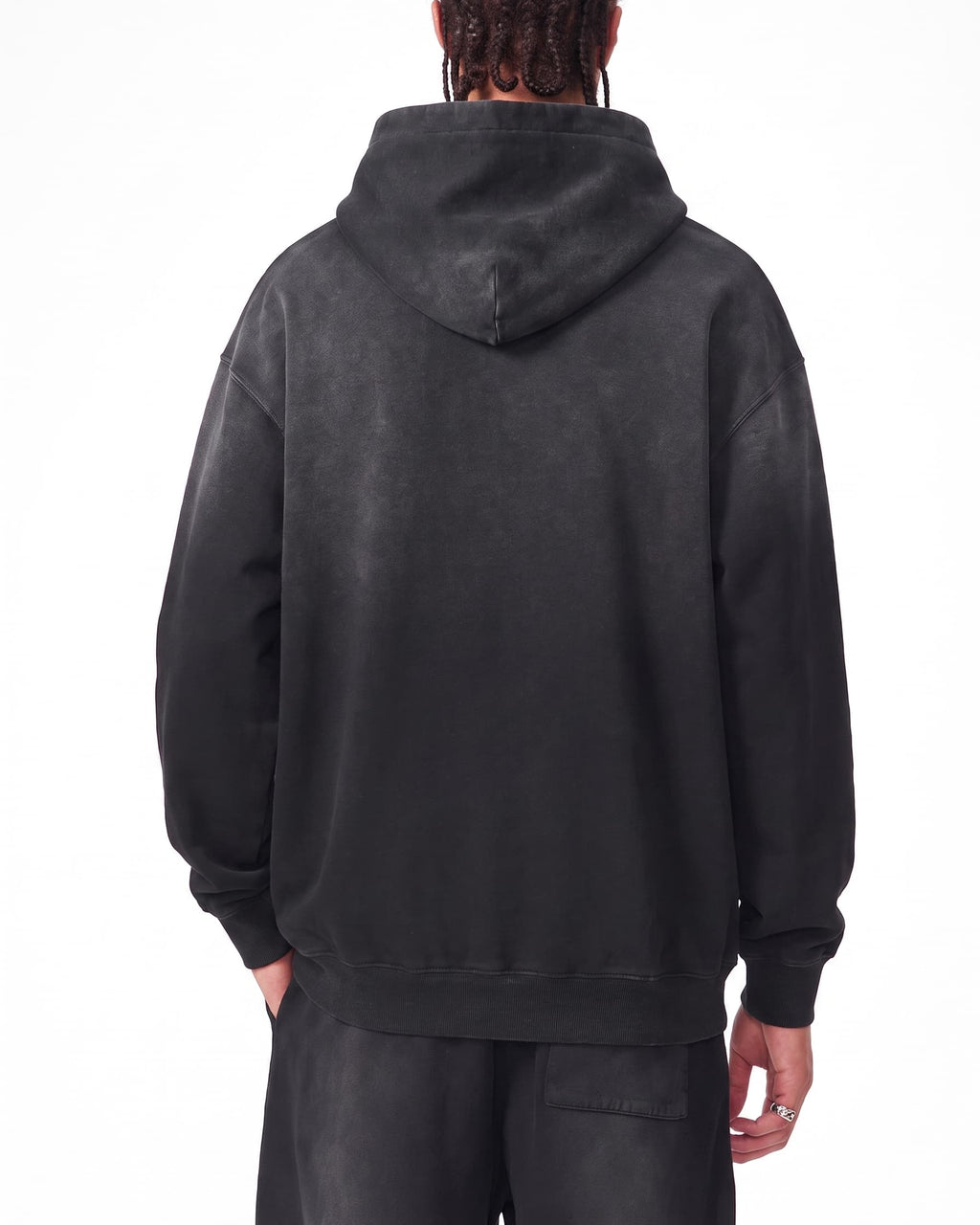 Sudadera con capucha descolorida