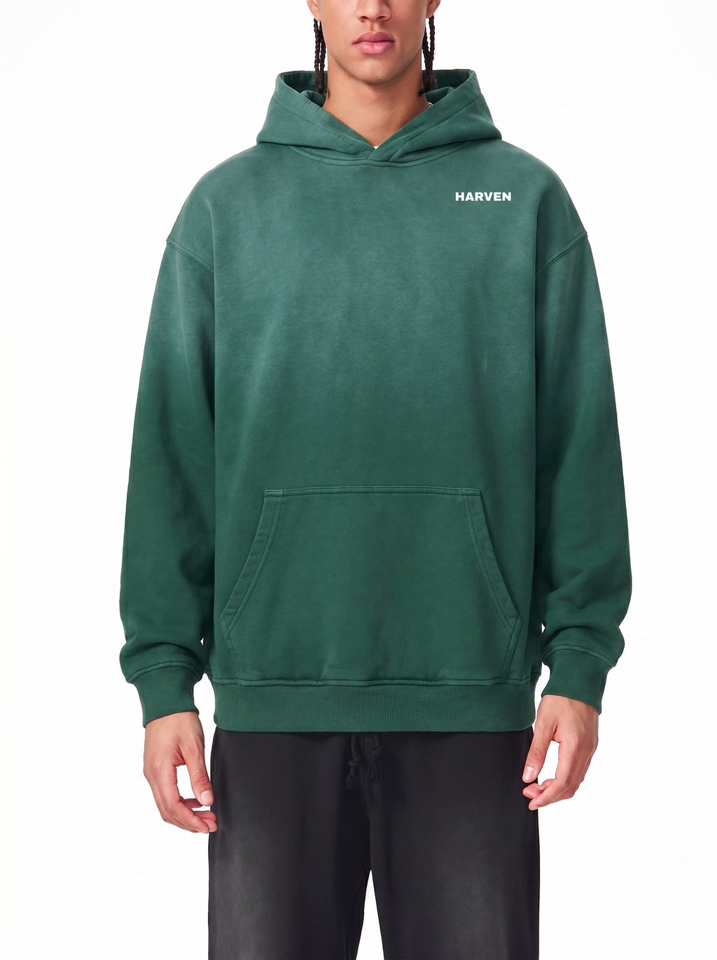 Sudadera con capucha descolorida