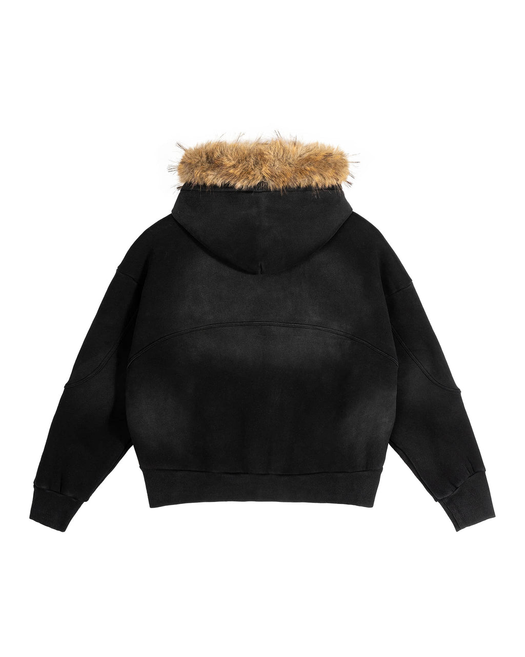 Sudadera con capucha y pelo