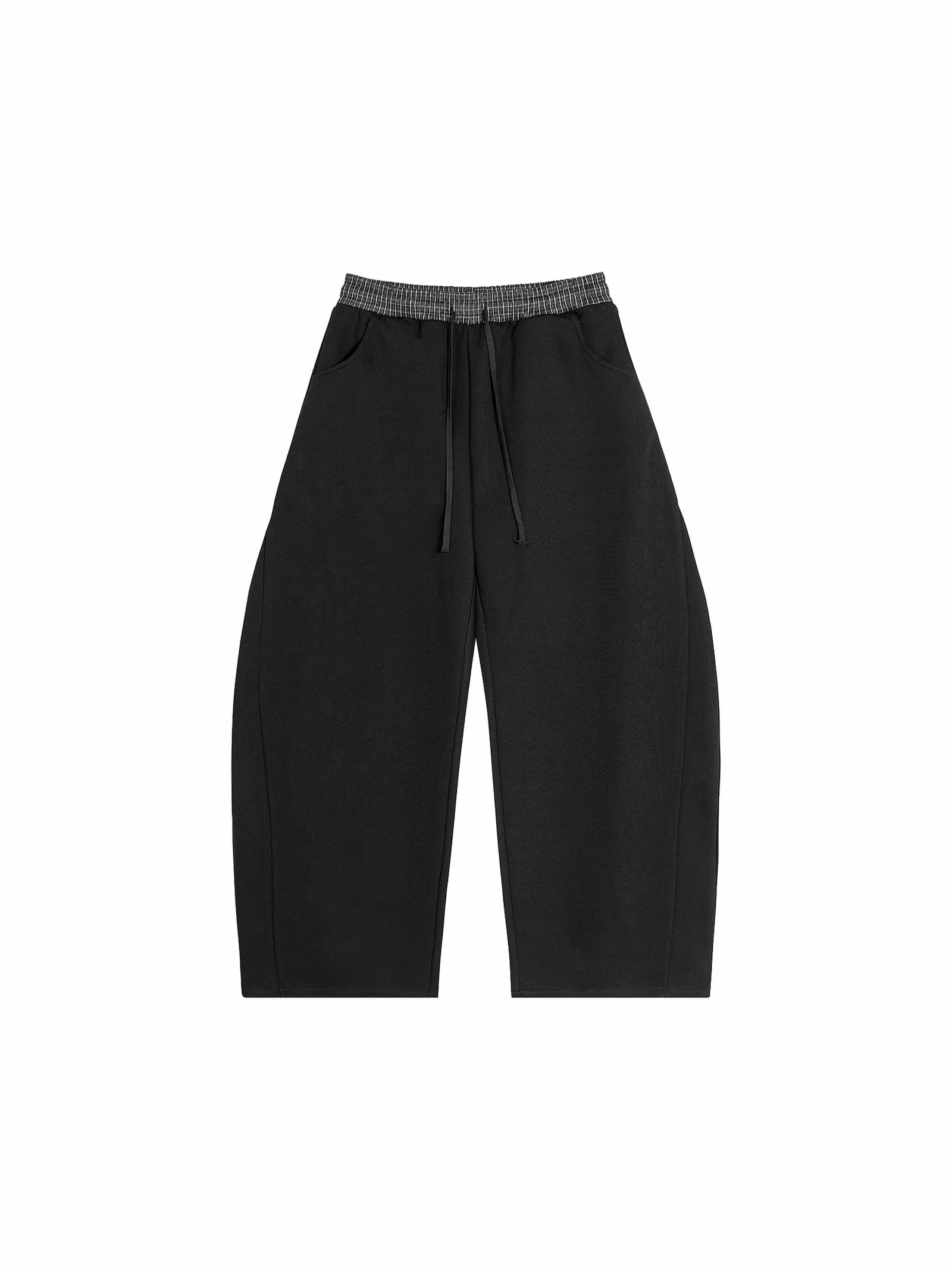 Plaid Barrel Sweatpant