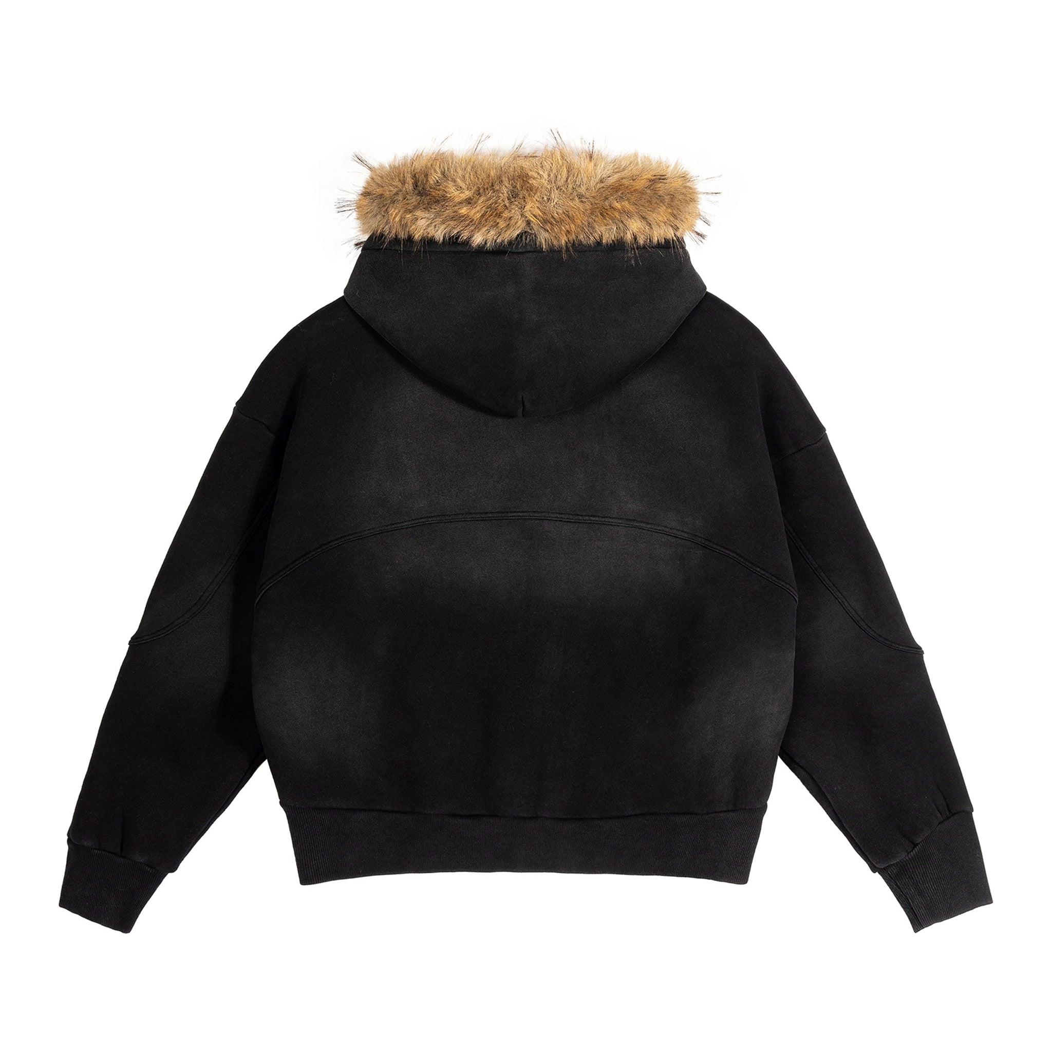 Faded Fur Hoodie