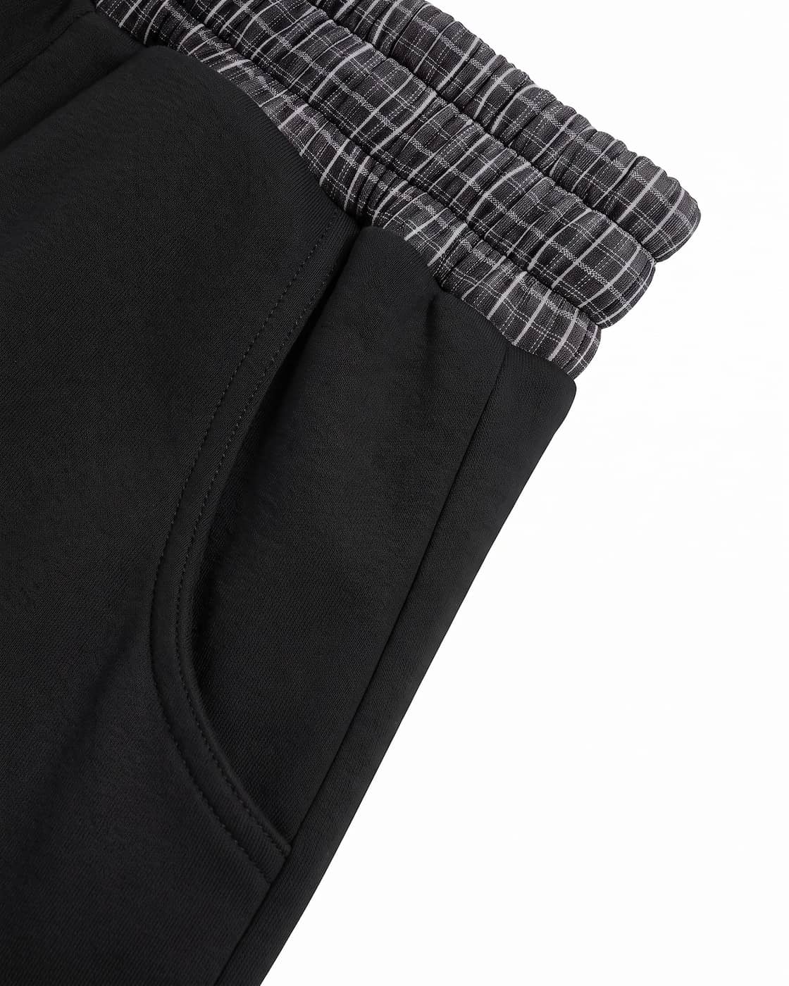 Karierte Barrel-Sweatpant