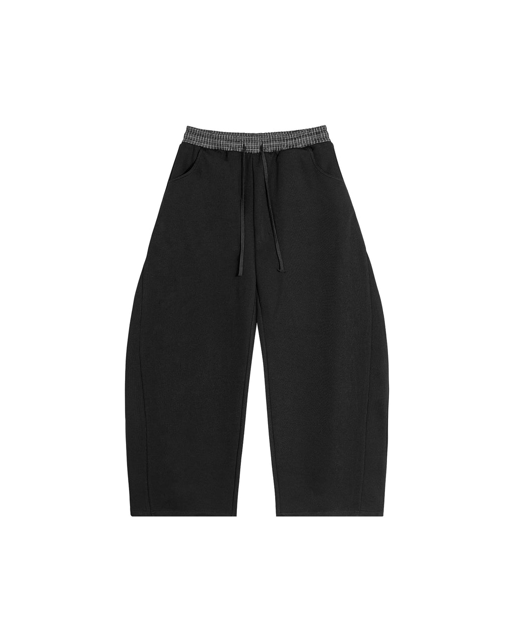Karierte Barrel-Sweatpant