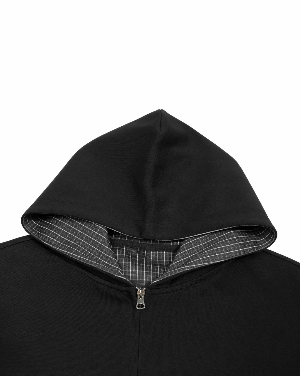 Sudadera a cuadros con capucha
